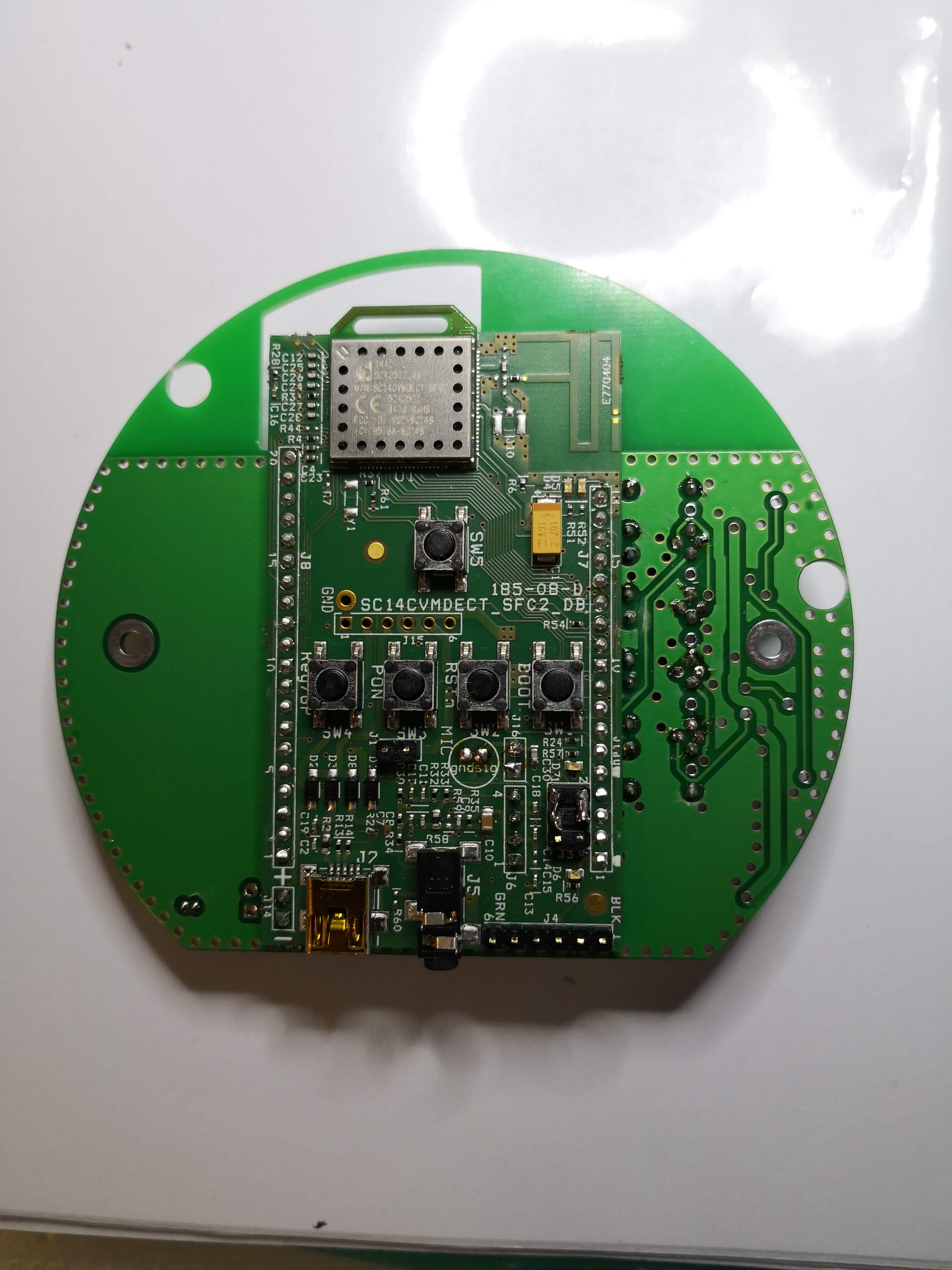 DECT intercom assembly